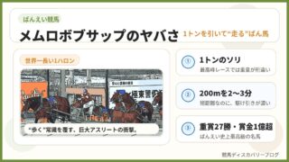 一目見ただけでわかるメムロボブサップのヤバさ――ばんえい競馬の魅力発見 